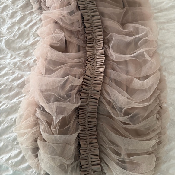 Thomas Wylde One-Shoulder Ruffled Dress in Taupe - Picture 8 of 8